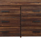Meadow Six Drawer Solid Wood Dresser in Brick Brown (2024)