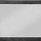 Meadow Solid Wood Beveled Glass Solid Wood Mirror in Graphite
