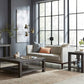 Meadow Solid Wood End Table in Graphite