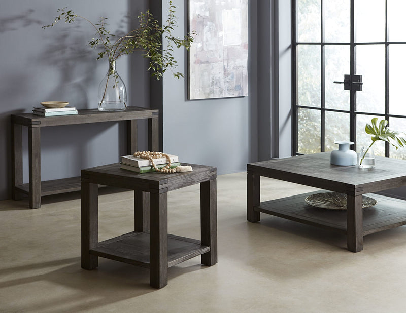 Meadow Solid Wood End Table in Graphite