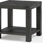 Meadow Solid Wood End Table in Graphite
