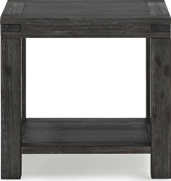 Meadow Solid Wood End Table in Graphite