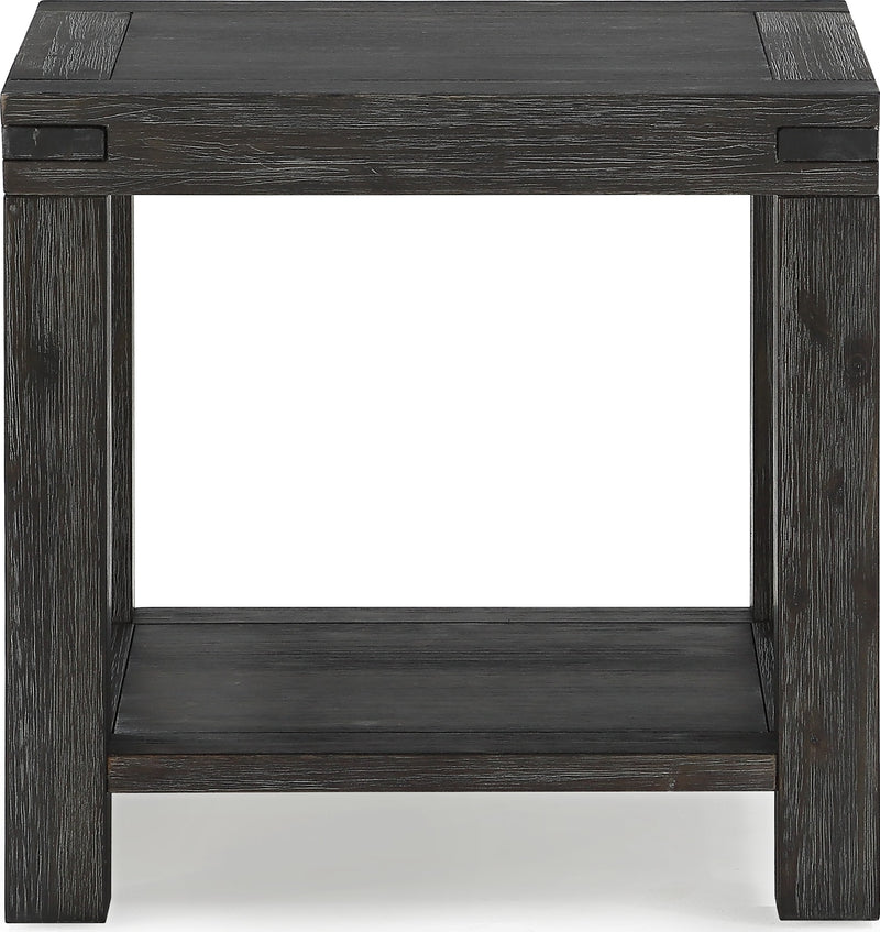 Meadow Solid Wood End Table in Graphite