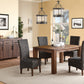 Meadow Solid Wood Extending Dining Table in Brick Brown
