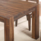 Meadow Solid Wood Extending Dining Table in Brick Brown