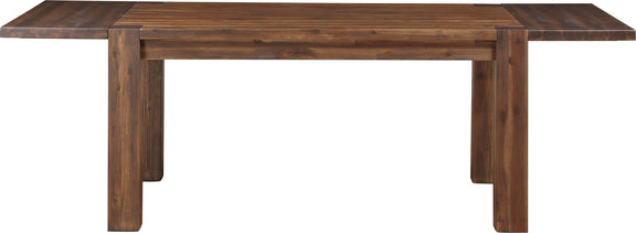 Meadow Solid Wood Extending Dining Table in Brick Brown