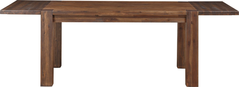 Meadow Solid Wood Extending Dining Table in Brick Brown