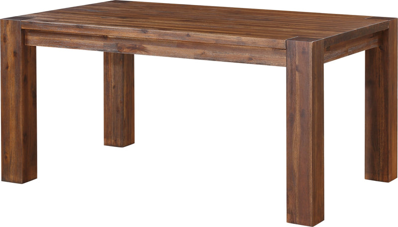 Meadow Solid Wood Extending Dining Table in Brick Brown