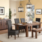 Meadow Solid Wood Extending Dining Table in Brick Brown
