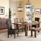 Meadow Solid Wood Extending Dining Table in Brick Brown
