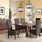 Meadow Solid Wood Extending Dining Table in Brick Brown