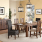 Meadow Solid Wood Extending Dining Table in Brick Brown
