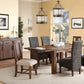 Meadow Solid Wood Extending Dining Table in Brick Brown