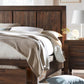 Meadow King-size Solid Wood Footboard Storage Bed in Brick Brown