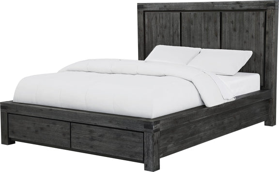 Meadow Full-Size Solid Wood Storage Bed in Graphite