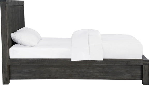 Meadow King-Size Solid Wood Storage Bed in Graphite