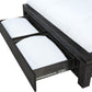 Meadow Full-Size Solid Wood Storage Bed in Graphite