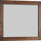 Meadow Solid Wood Mirror in Brick Brown