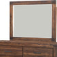 Meadow Solid Wood Mirror in Brick Brown