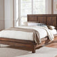 Meadow Full-size Solid Wood Platform Bed in Brick Brown