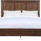 Meadow Queen-size Solid Wood Platform Bed in Brick Brown