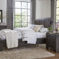 Meadow King-Size Solid Wood Platform Bed in Graphite