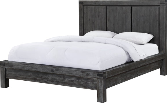 Meadow Queen-Size Solid Wood Platform Bed in Graphite