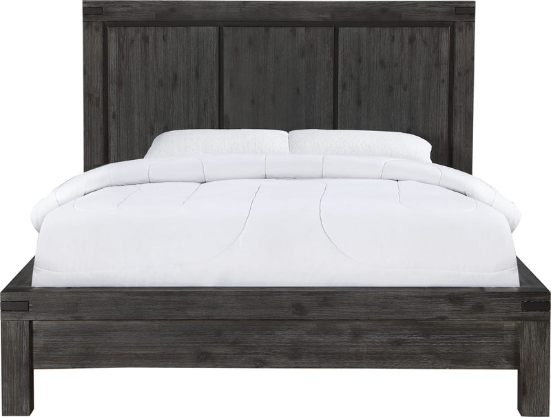 Meadow Queen-Size Solid Wood Platform Bed in Graphite