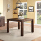 Meadow Solid Wood Square Counter Table in Brick Brown