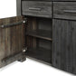 Meadow Solid Wood Three Drawer Three Door Sideboard in Graphite