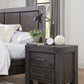 Meadow Solid Wood Two Drawer Nightstand in Graphite
