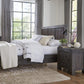 Meadow Solid Wood Two Drawer Nightstand in Graphite