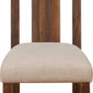 Meadow Solid Wood Upholstered Dining Chair in Brick Brown