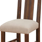 Meadow Solid Wood Upholstered Dining Chair in Brick Brown