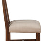 Meadow Solid Wood Upholstered Dining Chair in Brick Brown