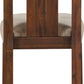 Meadow Solid Wood Upholstered Kitchen Counter Stool in Brick Brown