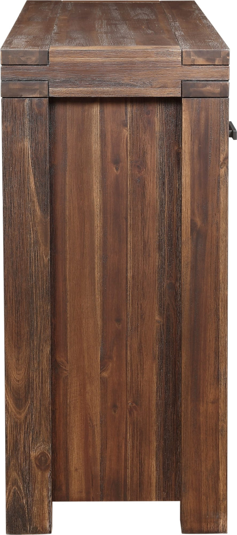Meadow Three Drawer Three Door Solid Wood Sideboard in Brick Brown