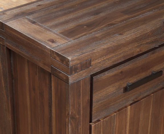 Meadow Three Drawer Three Door Solid Wood Sideboard in Brick Brown
