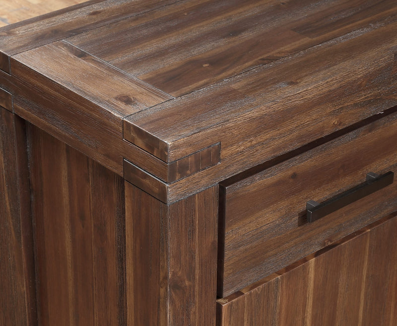 Meadow Three Drawer Three Door Solid Wood Sideboard in Brick Brown