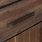 Meadow Three Drawer Three Door Solid Wood Sideboard in Brick Brown