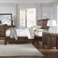 Meadow Two Drawer Solid Wood Nightstand in Brick Brown