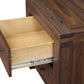 Meadow Two Drawer Solid Wood Nightstand in Brick Brown