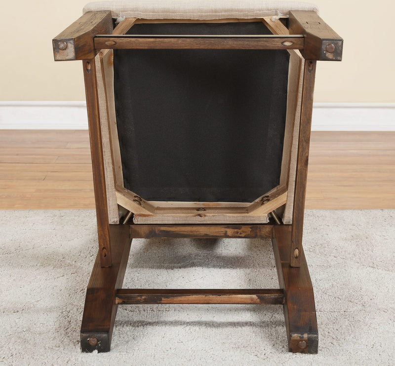 Meadow Wicker Dining Chair in Brick Brown