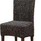 Meadow Wicker Dining Chair in Brick Brown