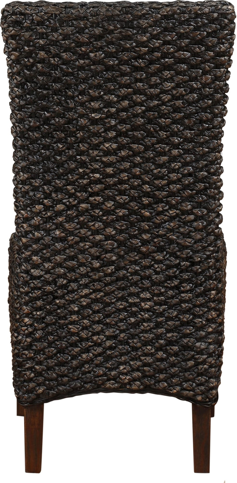 Meadow Wicker Dining Chair in Brick Brown