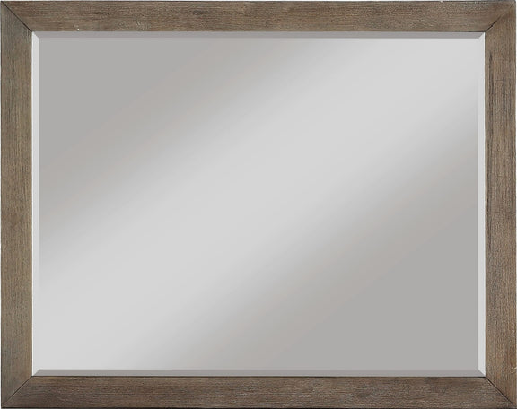 Melbourne Beveled Glass Mirror in Dark Pine