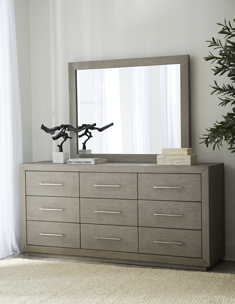 Melbourne Beveled Glass Mirror in Mineral