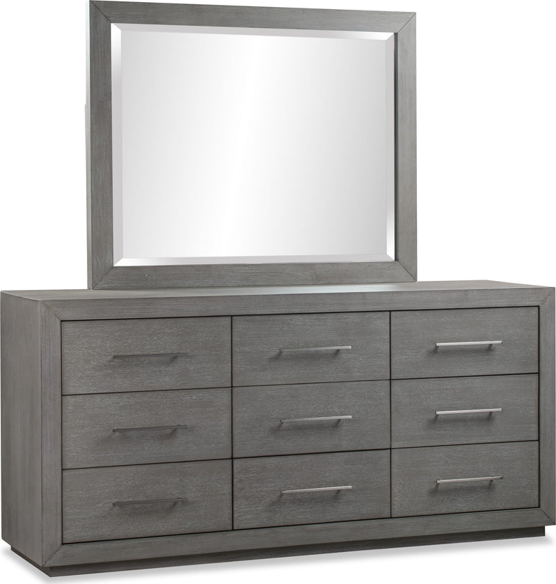 Melbourne Beveled Glass Mirror in Mineral