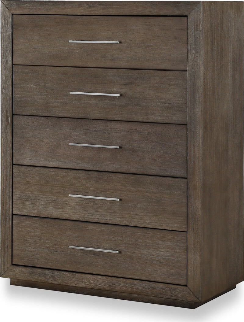 Melbourne Five Drawer Chest in Dark Pine (2024)