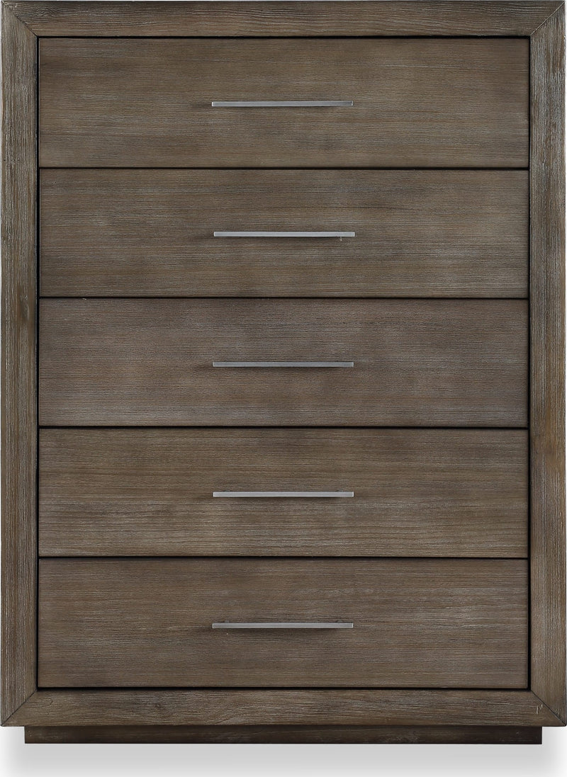 Melbourne Five Drawer Chest in Dark Pine (2024)